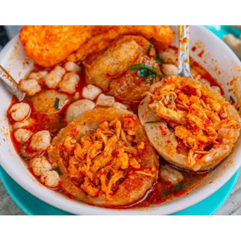 

Baso Aci isi Ayam Suwir Pedas Enak Dan Gurih Khas Tasik
