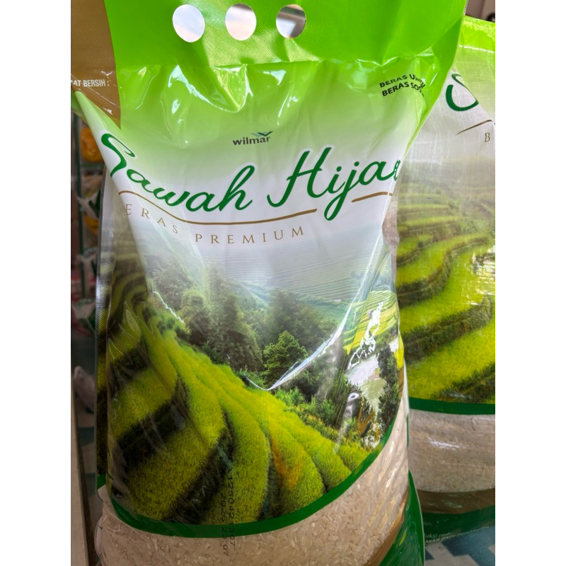 

Beras sawah Hijau Premium 5 kg by wilmar