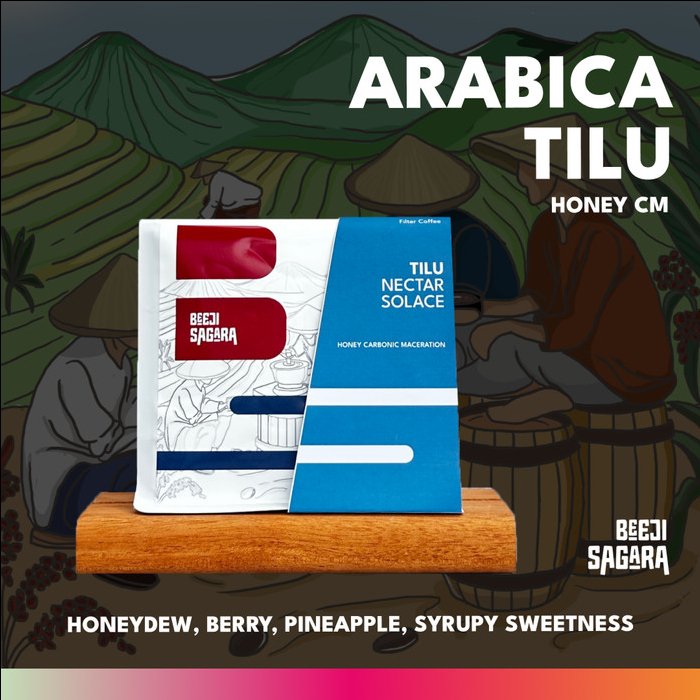 

Kopi Arabika Tilu Nectar Solace - Tilu Carbonic Maceration- 200 gram - (Biji/Bubuk)- Medium Roast
