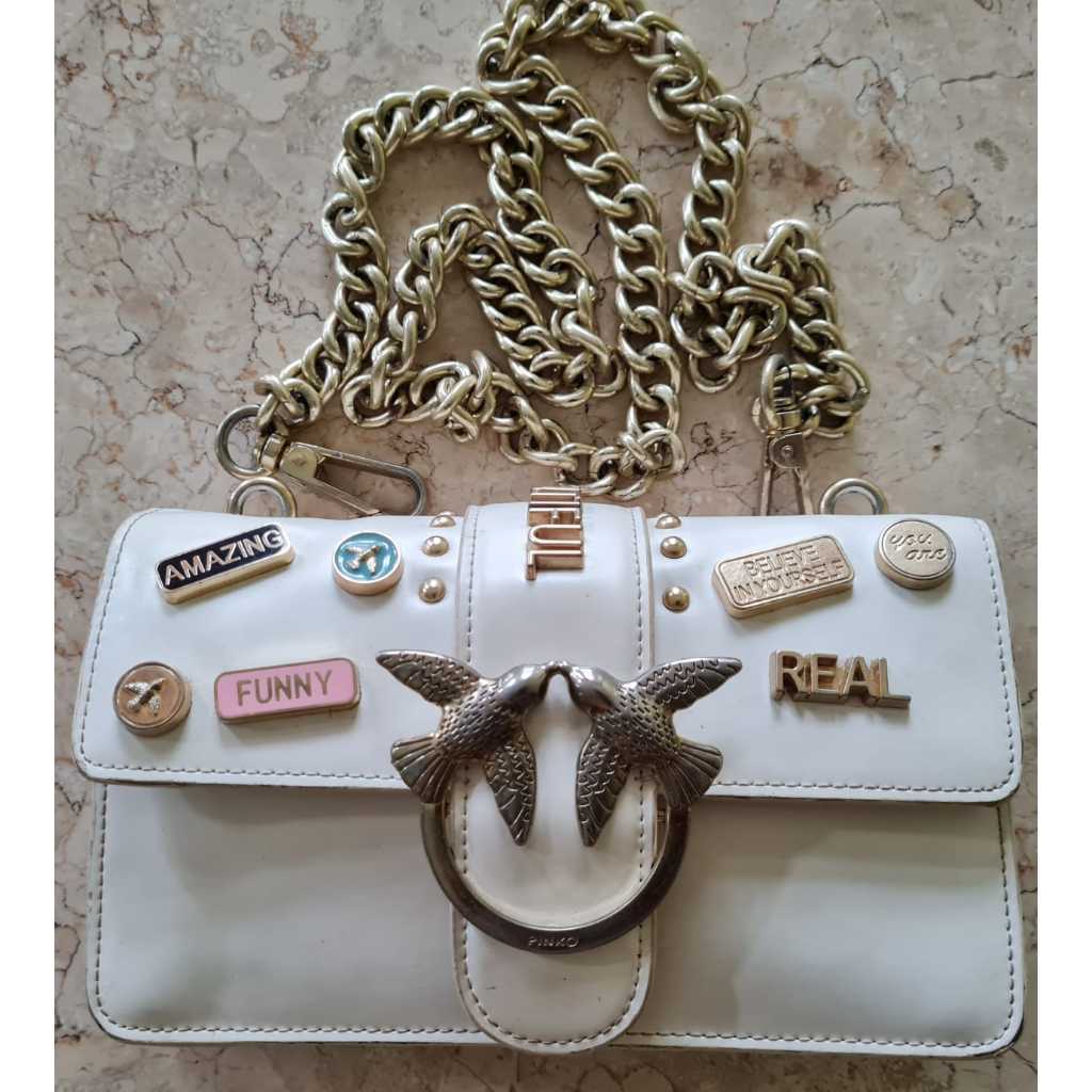 PRELOVED TAS WANITA KULIT PINKO