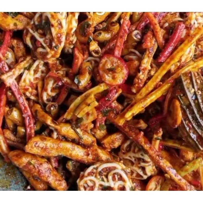 

Seblak kerupuk kering campur Mix extra pedas 500g