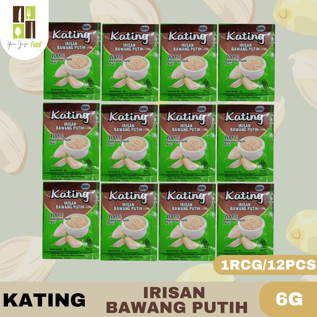 

Kating Irisan Bawang Putih 6g - 1RCG/12PCS / Kecil Kasar Bawang Putih / 100% Bawang Putih Asli