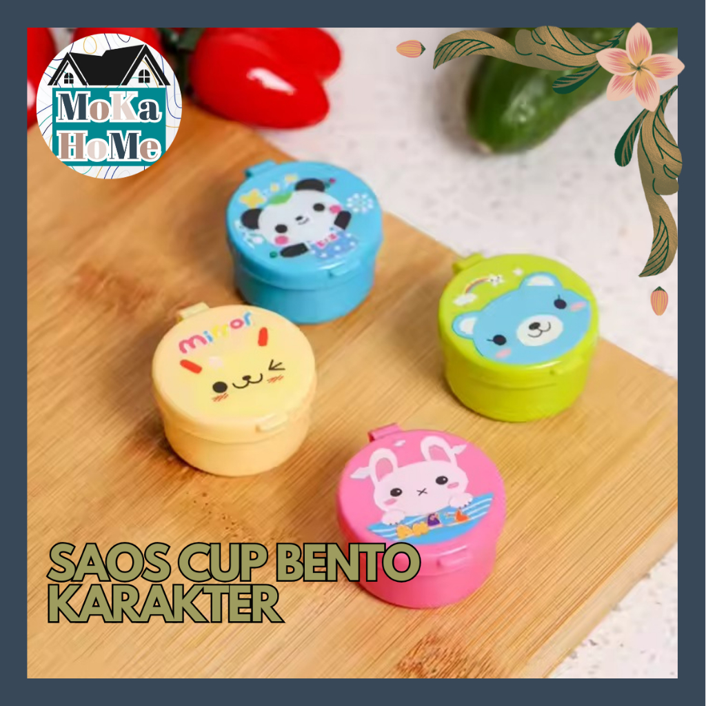 SAOS CUP BENTO KARAKTER / WADAH SAOS BENTO MINI / CUP MINI BEKAL
