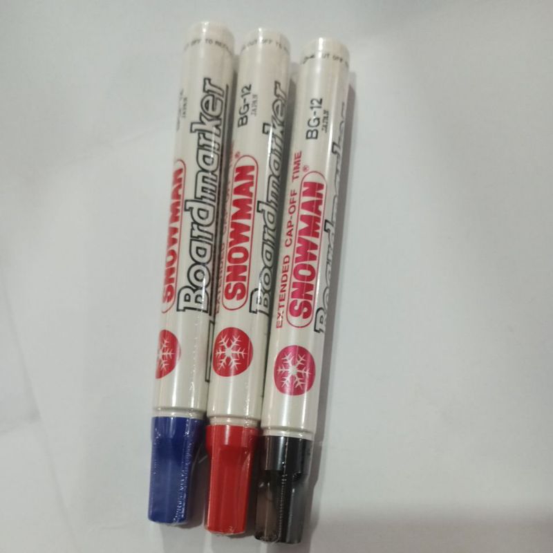 

spidol snowman boardmarker BG-12(harga per pcs)