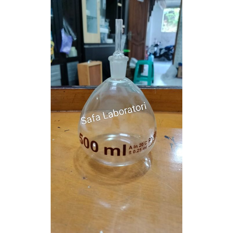 Piknometer 250ml Pyrex / Piknometer 500ml Pyrex / Pycnometer Merk Pyrex