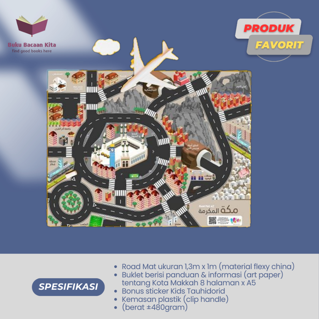 Roadmat Edukatif Makkah Al-Mukarramah – Peta Edukasi Anak Petualangan Seru | Kids Tauhid.or.id