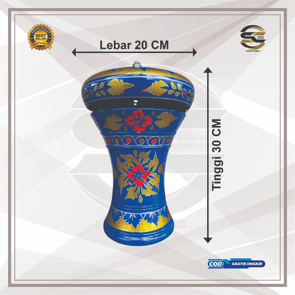 DARBUKA ANAK/DUMBUK MAINAN ANAK/DUMBUK BATU