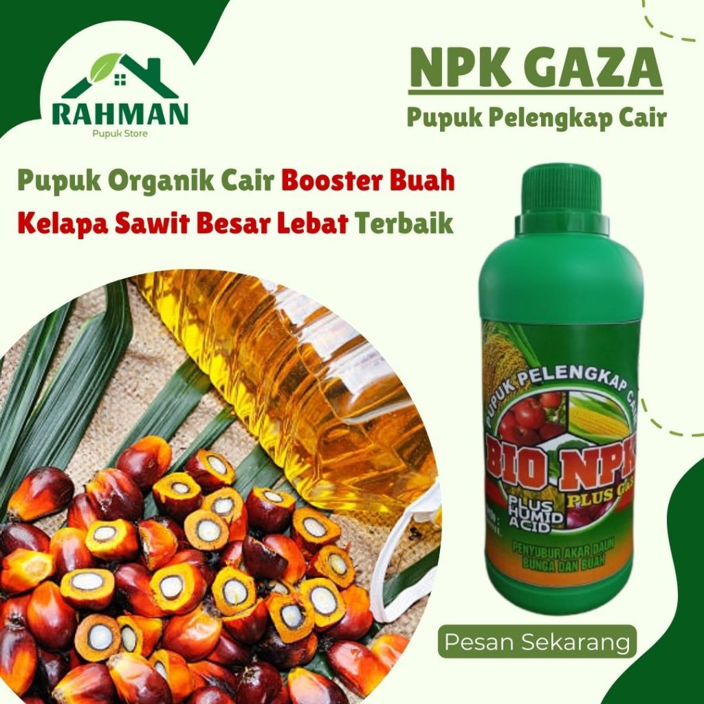 paling laris npk gaza 500ml Obat semprot booster buah sawit terbaik - Pupuk Npk pelebat penyubur kel