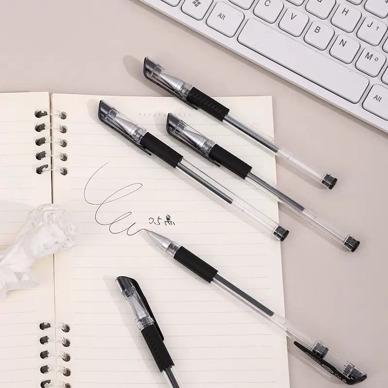 

HJK 1 Pc Pulpen Gel Tinta Alat Tulis Sekolah Bolpen Warna Hitam - PT01