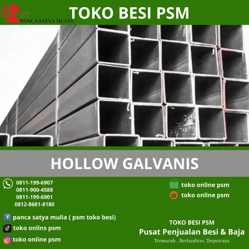 Besi Baja Hollow Galvanis 40x60