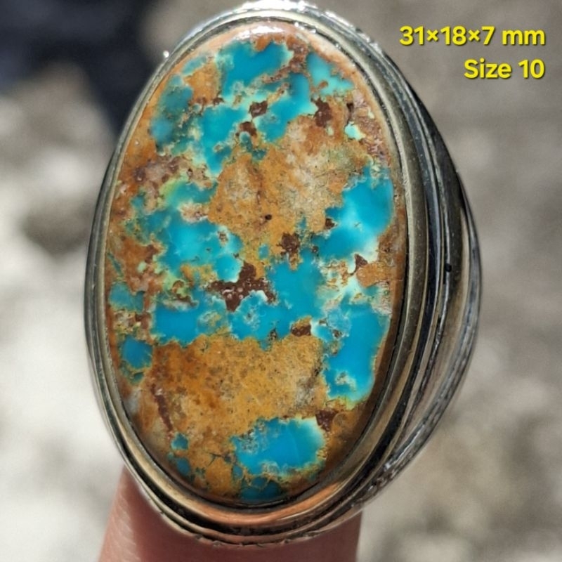 Pirus Persia Biru Serat Emas Ceplok Kuro