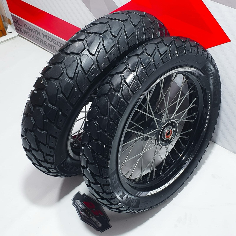 VELG DTRACKER 250 WHEELSET KLX 250 SUPERMOTO COPOTAN ORI