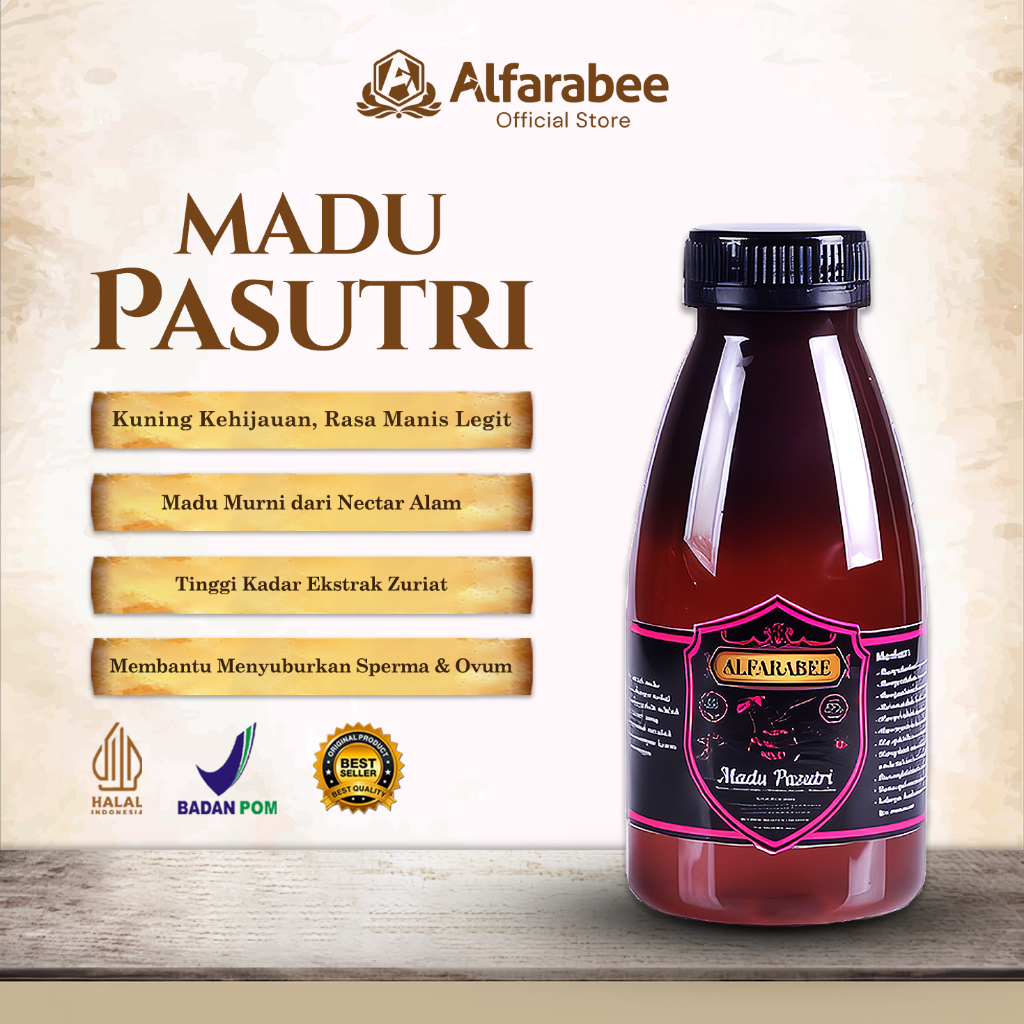 

Madu Alfarabee Pasutri – Promil, Subur Kandungan & Sperma – Herbal Kesuburan BPOM & Halal