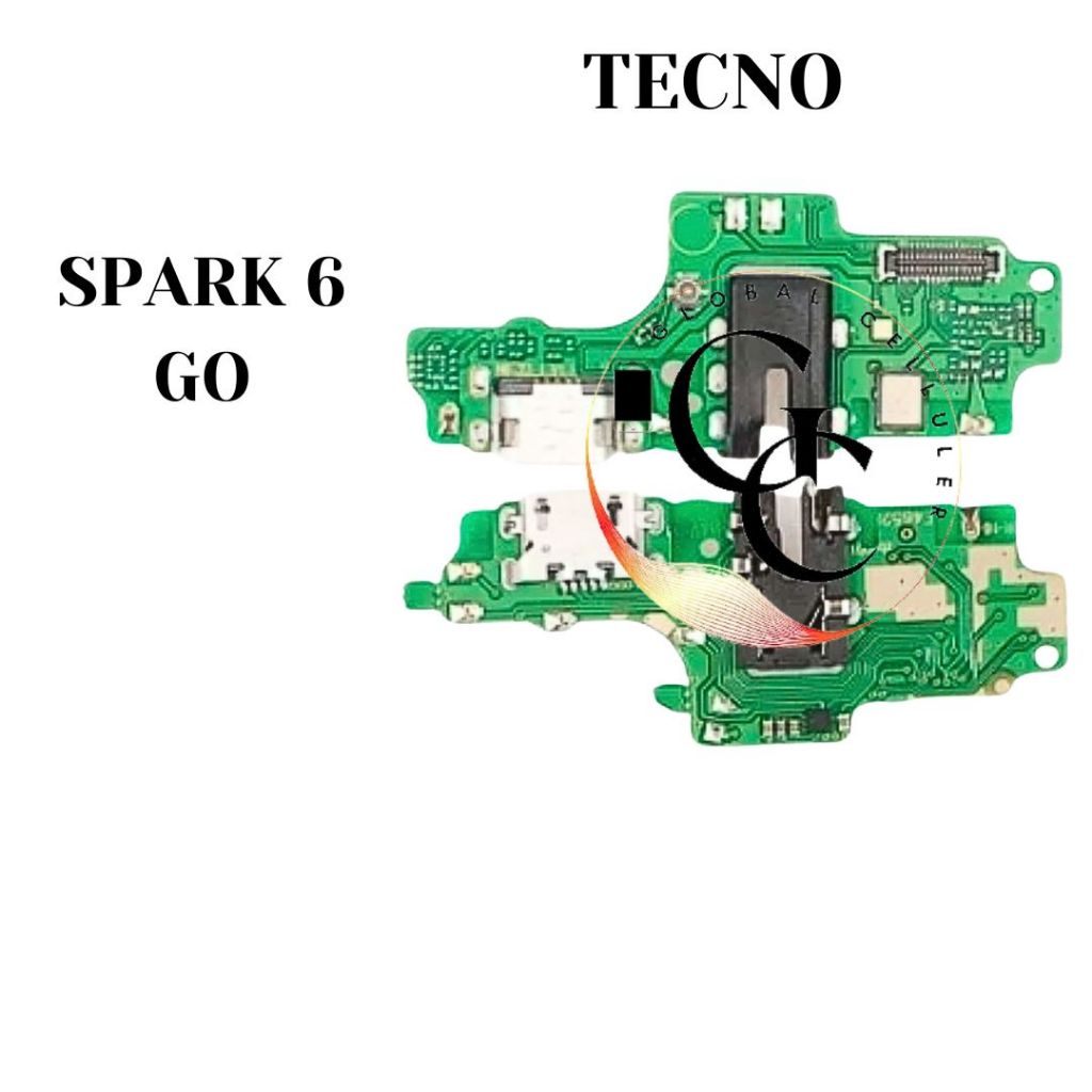 Flexible Connector Charger Tecno Spark 6 GO Flexible Konektor Papan Cas)