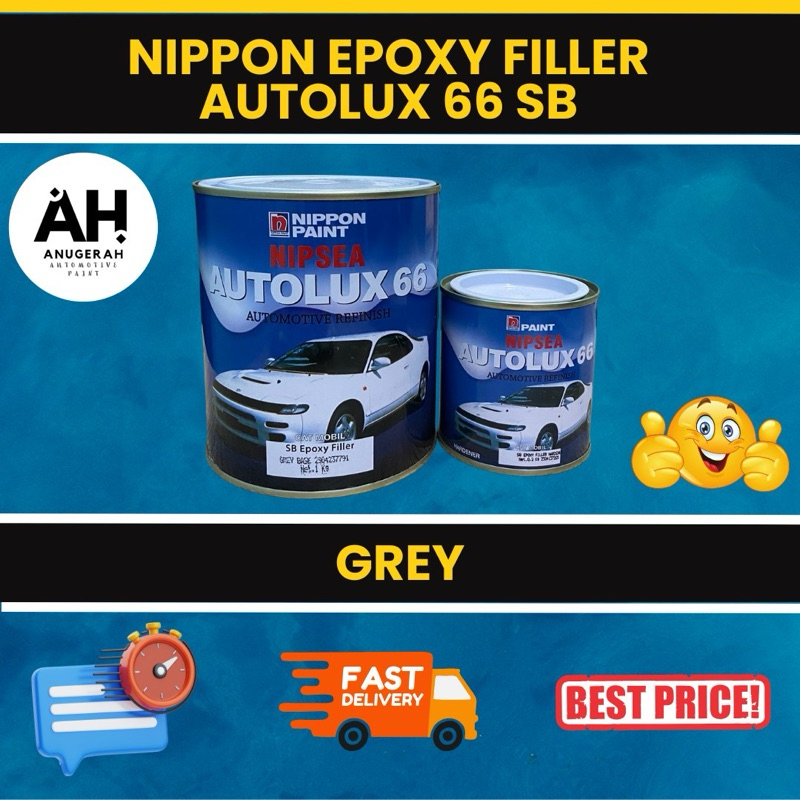 Nippon Paint Epoxy Filler Autolux 66 SB Grey (1.2 Liter / Set)