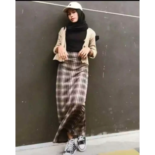 ROK SPAN KOTAK KOTAK PANJANG KOREAN STYLE TERBARU // ROK SPAN ALA OOTD SELEBGRAM KOTAK PANJANG KEKIN