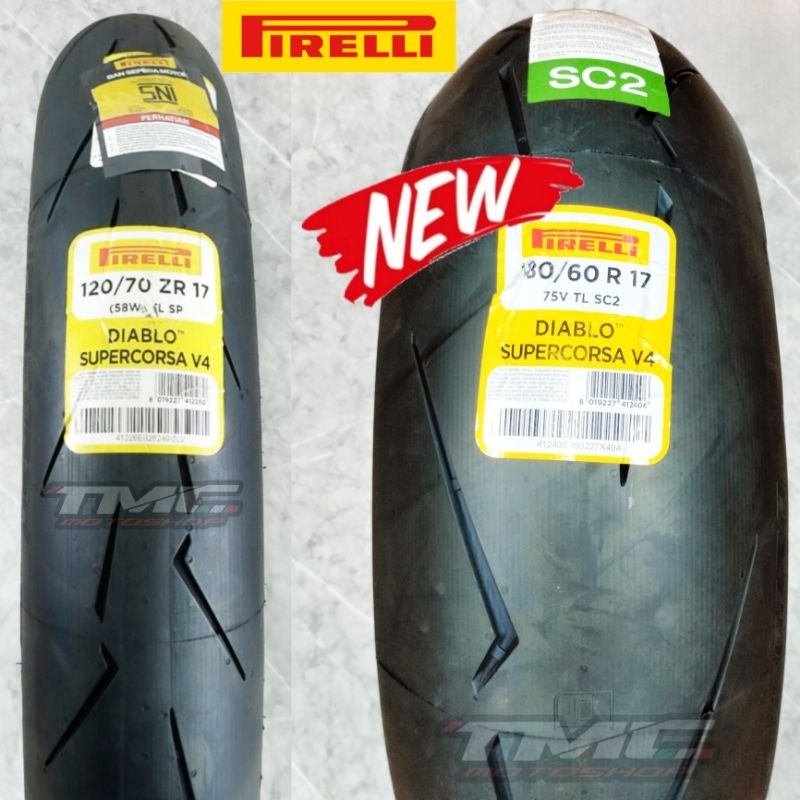 Paket Ban Pirelli Diablo SuperCorsa 120/70-17 180/60-17 ZX25 ZX25R Zx6R Z900 R6 R1 CBR600