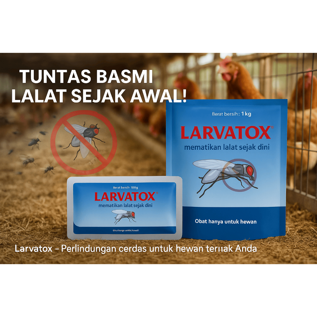 Larvatox™ – Pembasmi Larva Lalat dengan Cyromazine 1kg
