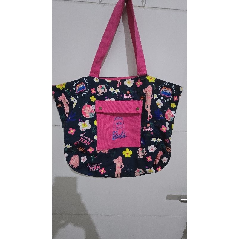 preloved tote bag sovlo x barbie