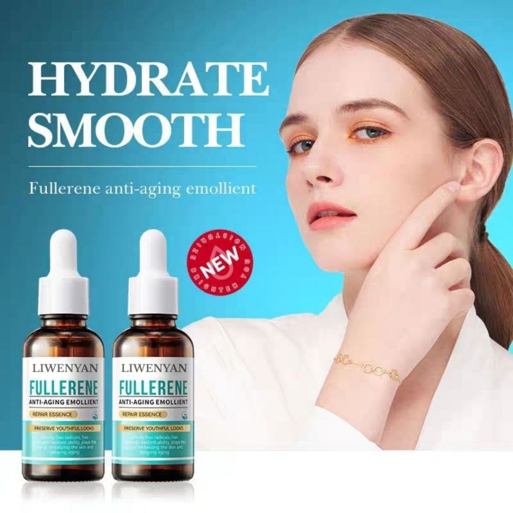 LIWENYAN Skin Care Moisturizing Fullerene Anti Aging Facial Serum | Serum anti penuaan
