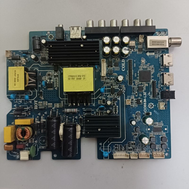 MB led tv Polytron pld 32BV1558 - mainboard tv - mesin tv led