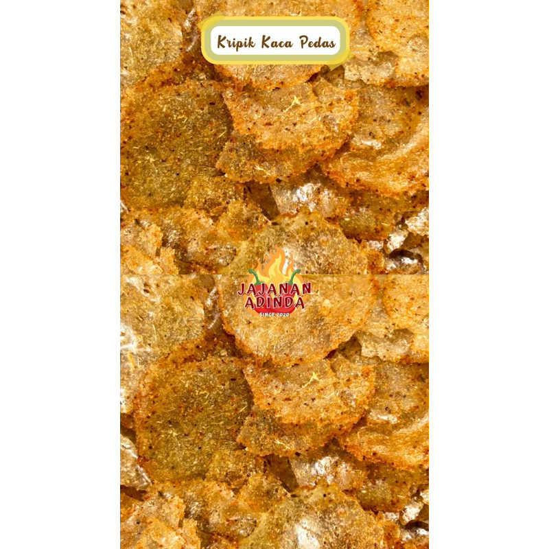 

Kripik Kaca/Kripik Beling Pedas 250gr