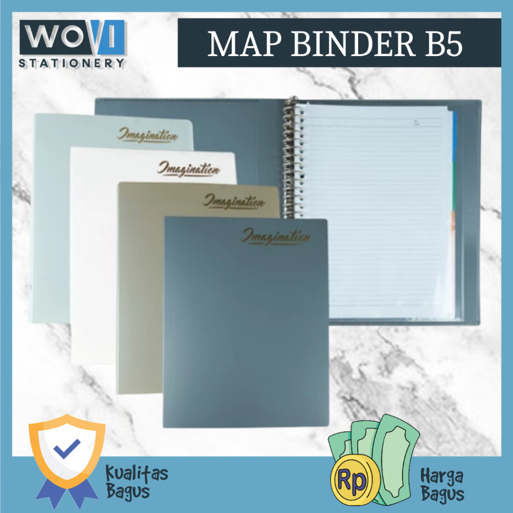 

[WOVI STATIONERY] Map Binder B5 Joyko / Map Binder B5 Imagination Joyko / Map Binder B5 Polos Joyko [PCS]