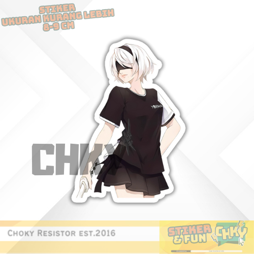 

Stiker Sticker Vinyl Laminasi Glosy YORHA 2B NIER AUTOMATA Vol 3