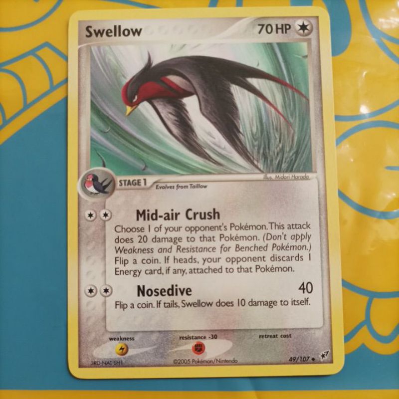 POKEMON SWELLOW DEOXYS UNCOMMON NON FOIL SINGLE