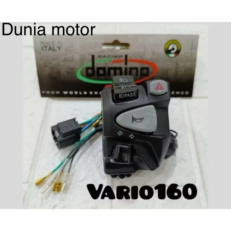 Saklar Kiri Plus Hazard Domino Honda Vario 160 New CBS/ABS Plug&Play