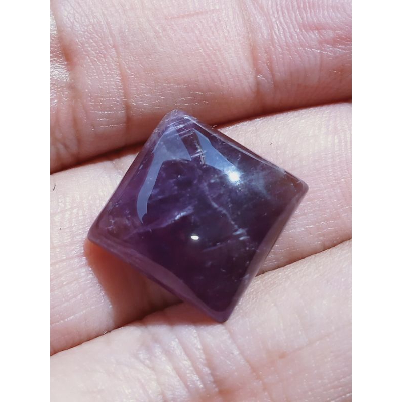 Batu Kecubung Ungu Kotak Antik