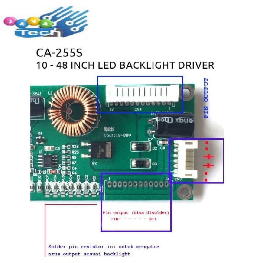 Ciasaatcisarua Ca-255S Ca255S Universal Led Backlight Driver Led Inverter 10 - 48 In