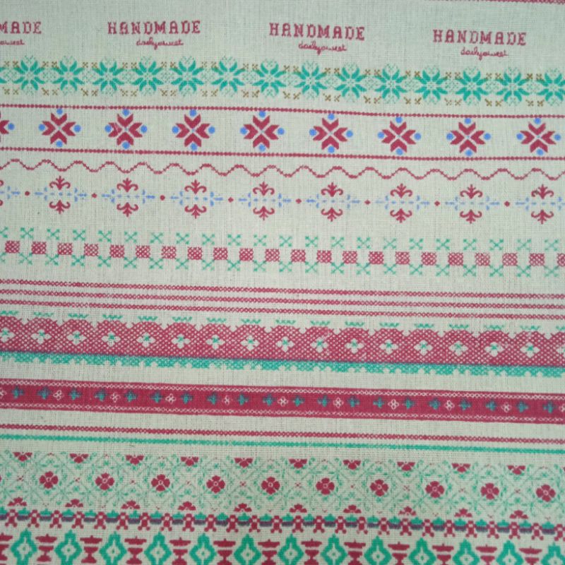 KAIN LINEN KANVAS PREMIUM GARMEN MOTIF ETNIK