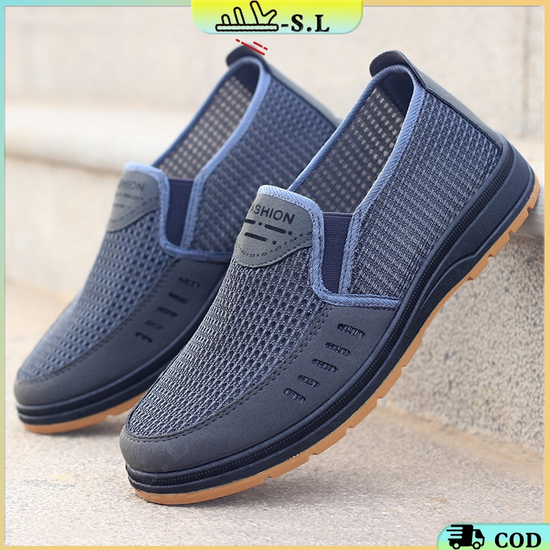 SL-sepatu pria casual sandal pria sepatu karet pria sepatu slip on karet pria sepatu kerja UK 39-44