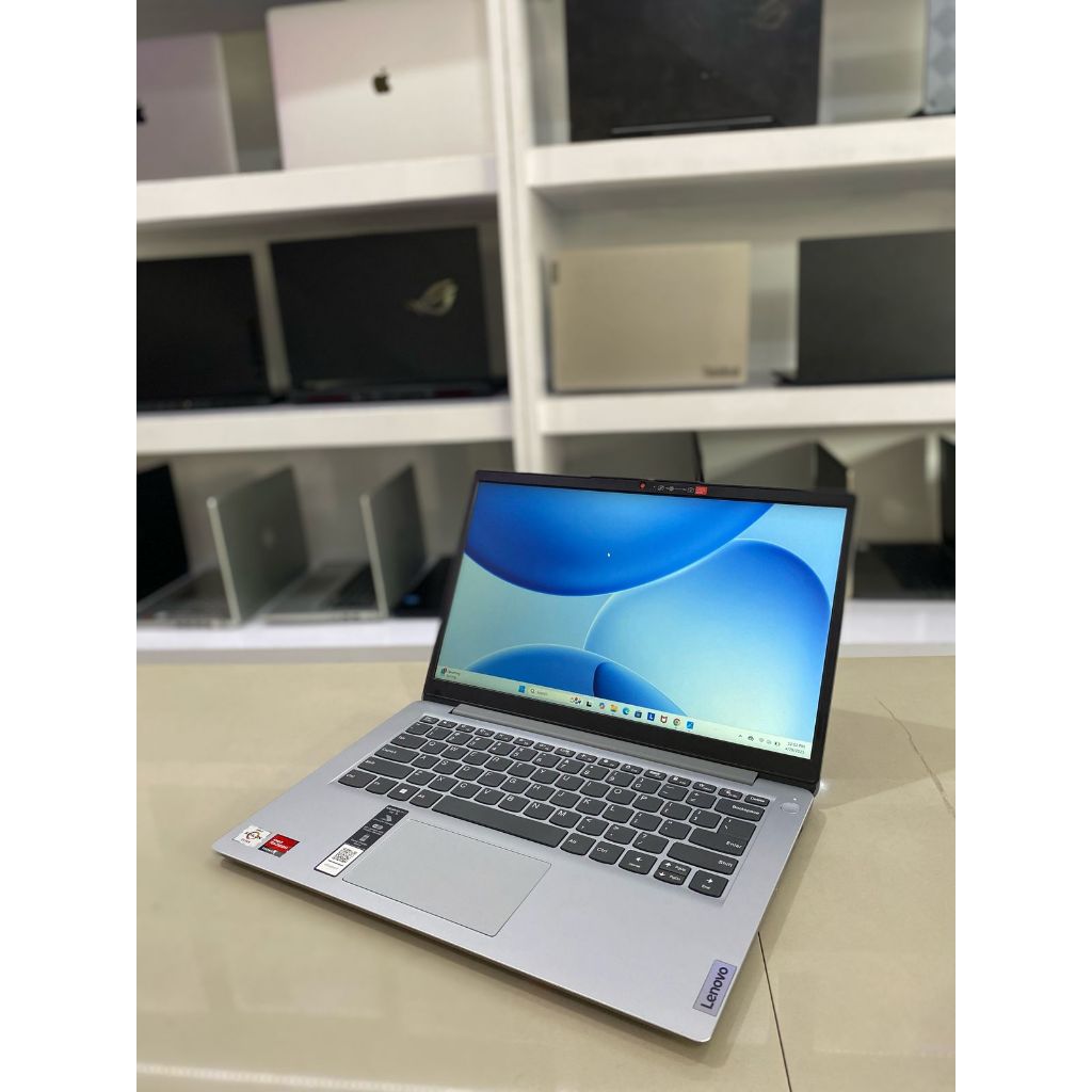 LAPTOP SECOND MASIH GARANSI RESMI 19 BULAN LAGI - LENOVO IDEAPAD 1 14AMN7 AMD ATLHON SILVER 7120U WI