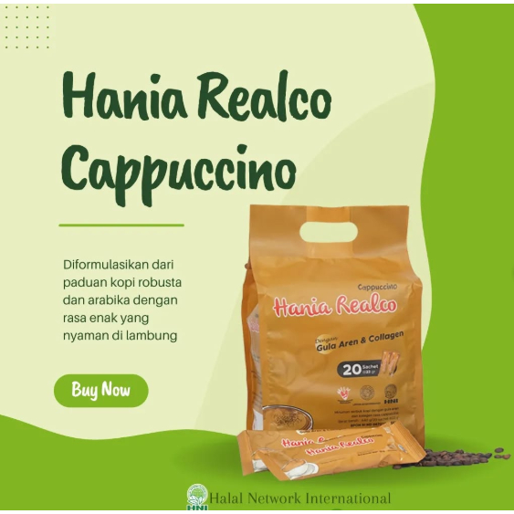 

HNI Hania Realco Cappuccino – Sensasi Kopi Sehat dengan Gula Aren & Kolagen