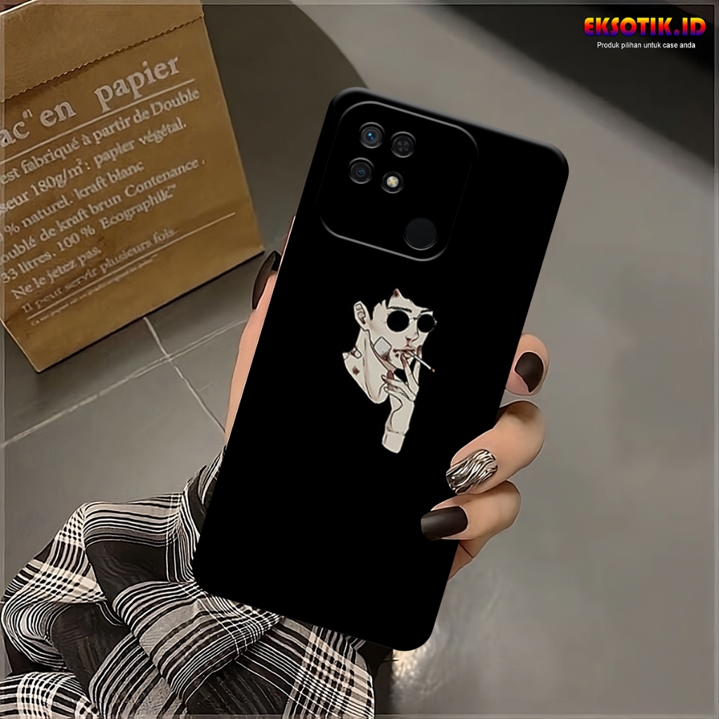 Case Xiaomi Redmi 10C - Eksotik.id - Casing Xiaomi Redmi 10C - Case Hitam Keren - Skin Handphone - S
