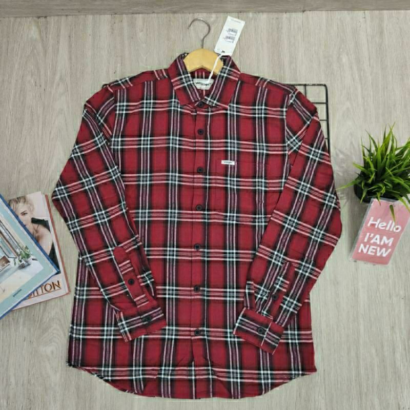 kemeja panjang wrangler pria original