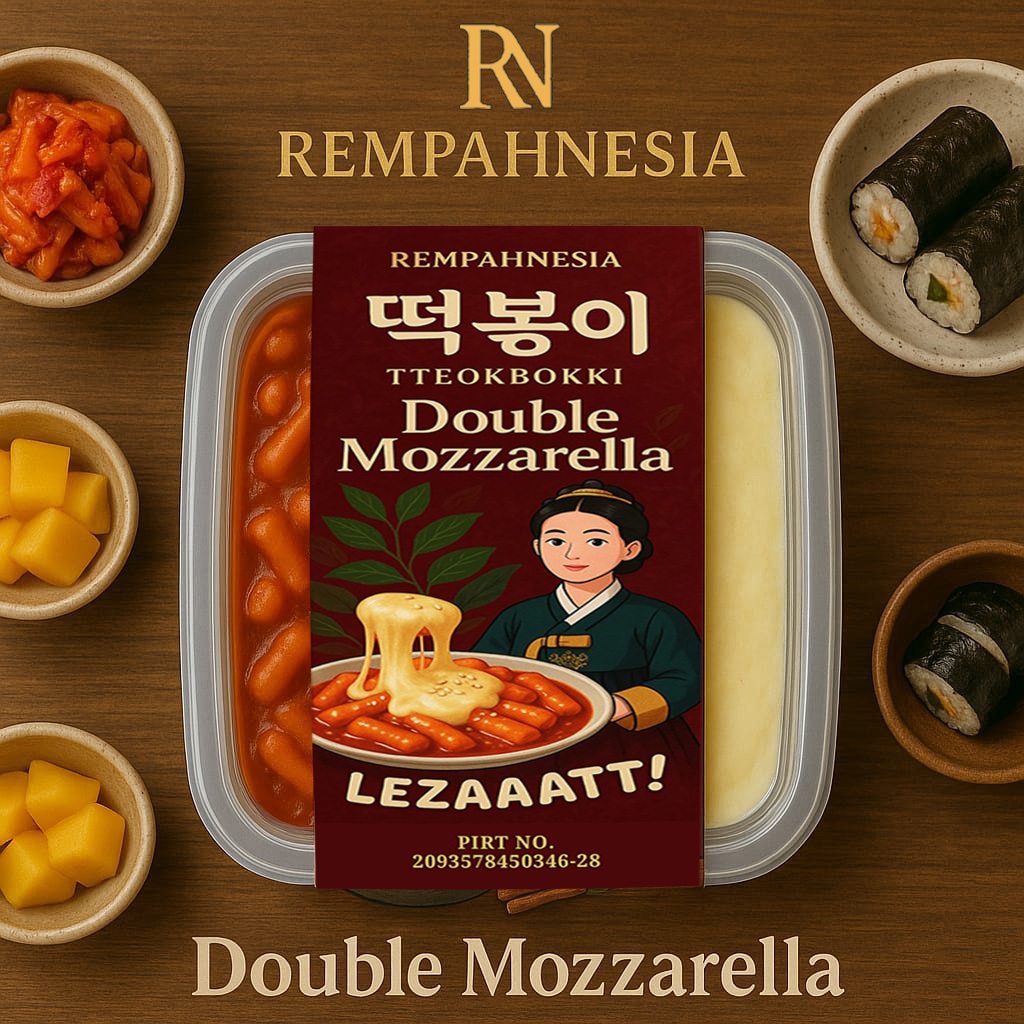 

TOPOKKI MOZARELLA / TOPOKKI ORIGINAL / TTEOKPOKKI MOZARELLA / TTEOKPOKKI ORIGINAL / SAUS GOCHUJANG