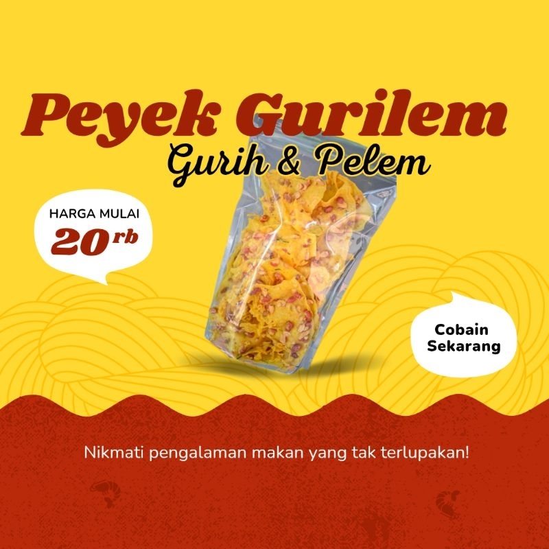 

Peyek Kacang GuriLem "Gurih & Pelem" Berat 200 gram