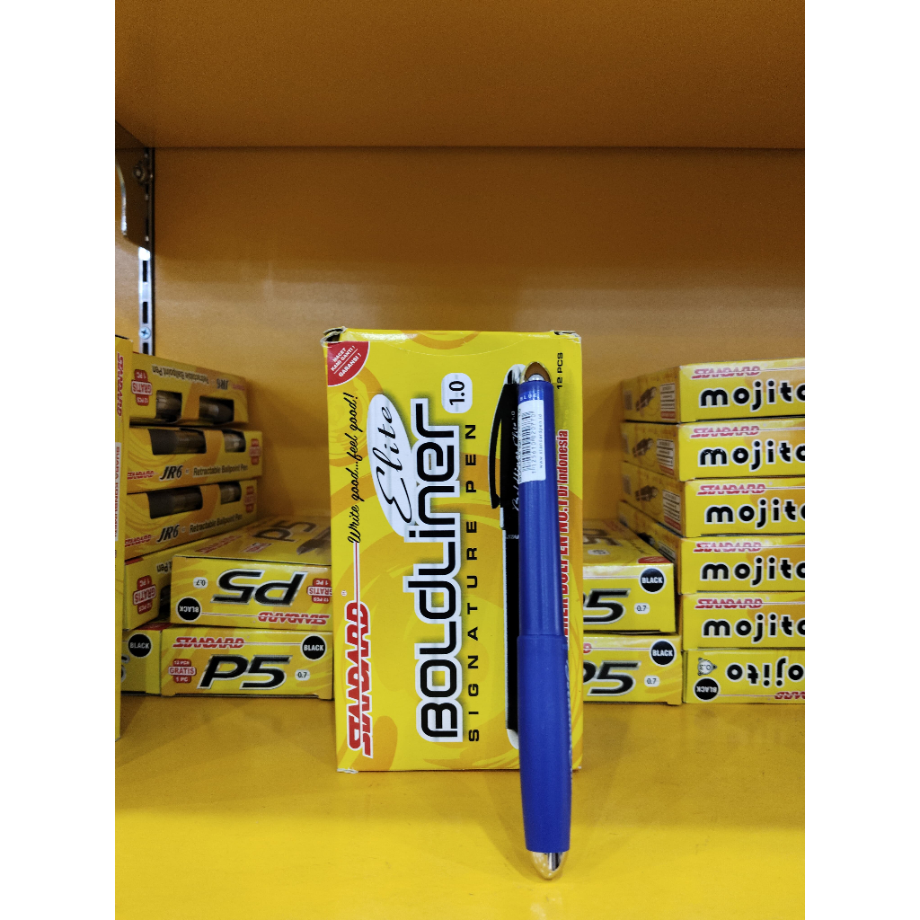 

pulpen standard boldliner elite blue