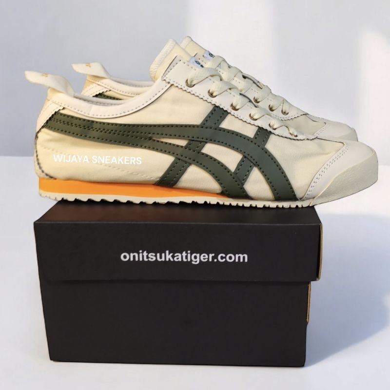 Sepatu Sneakers Japan Limited Edition Wanita Sepatu Wanita Cream Army Orange Sneakers Kanvas Wanita