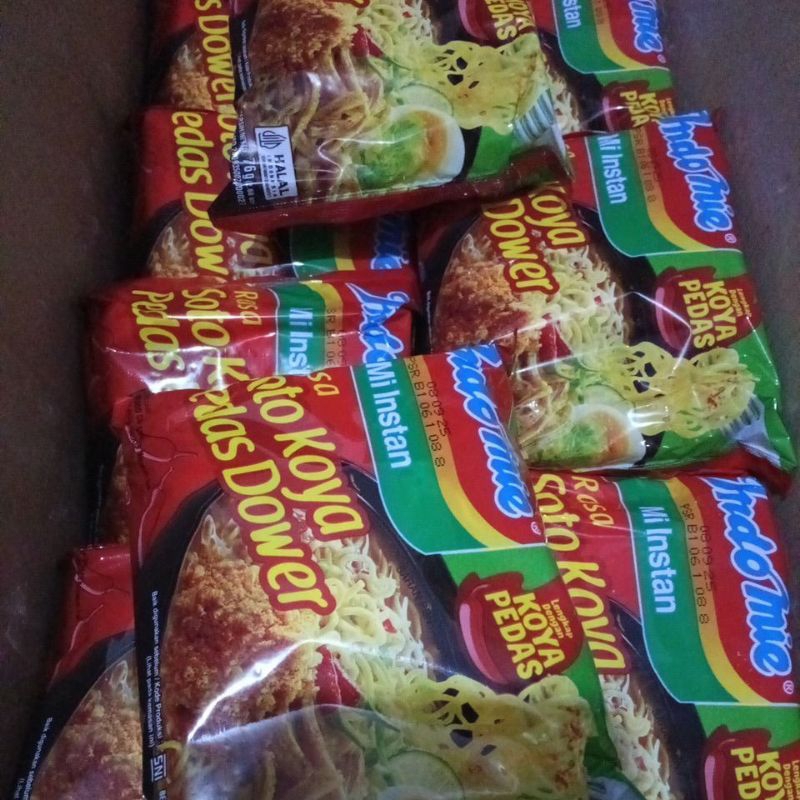 

Indomie Soto Koya Pedas Dower satu karton