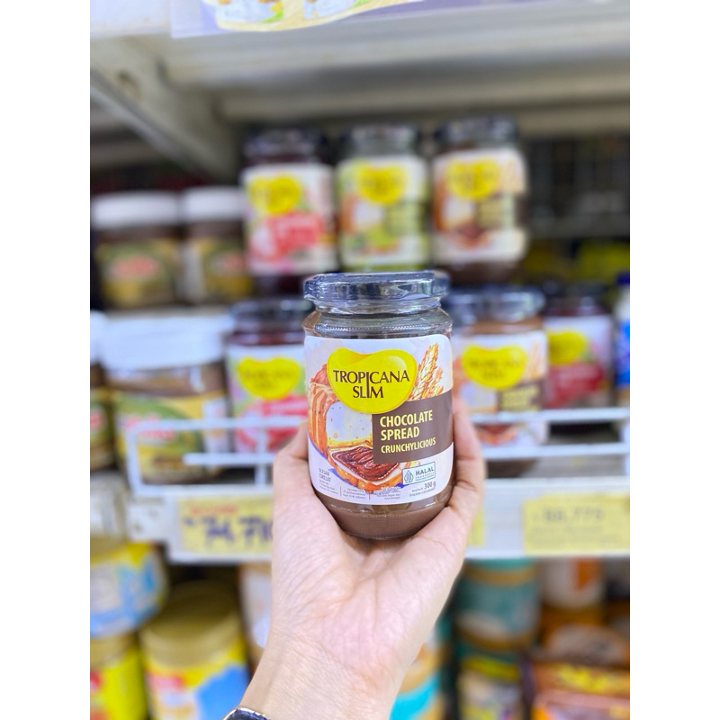 

Tropicana Slim Chocolate spread Crunchylicious selai bebas gula pasir cocok untuk diabetes dan diet