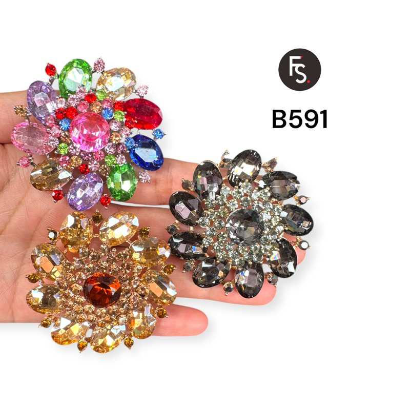 TERLARIS ...Bros Bunga Mewah, Bros Bunga Terbaru, Bros Masa Kini, Bros Cantik B591, B593, B583