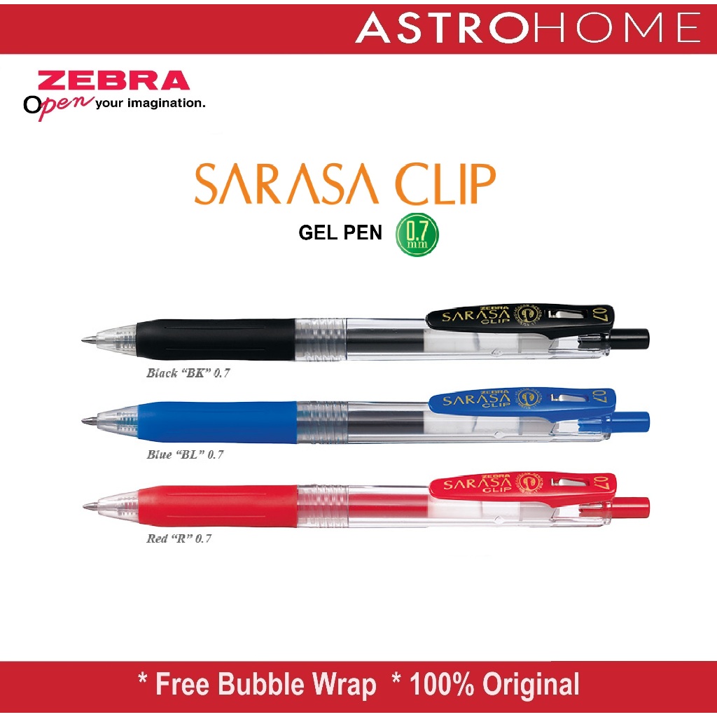 

Pulpen Cetek Ballpoint Bolpoin Pen Zebra Sarasa Clip Gel Ink Pen 0.7 mm