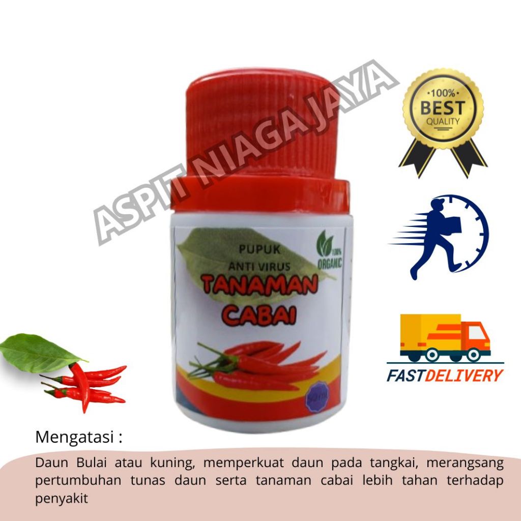 Pupuk Organik cabai Anti Virus Keriting obat Daun Menguning Cabe Atasi Daun Kuning dan Keriting