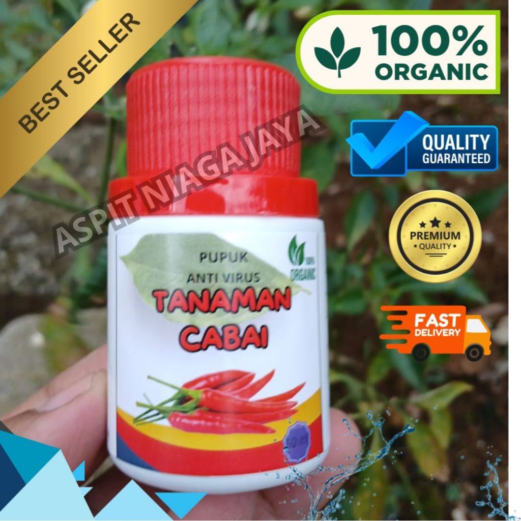 Pupuk Organik cabai Anti Virus Keriting obat Daun Menguning Cabe Atasi Daun Kuning dan Keriting
