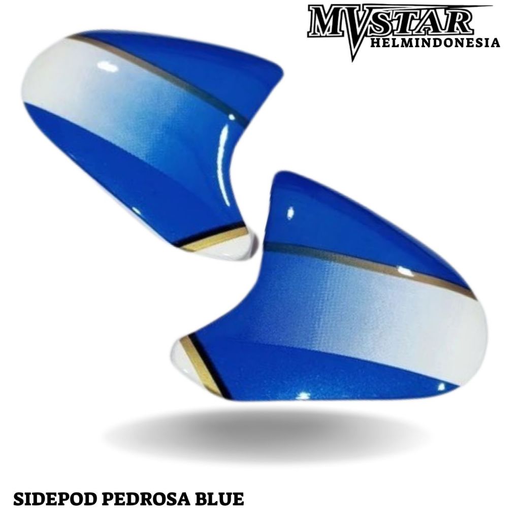 Set sidepod podset rachet bracket SCOTT RAM4 R5 VZRAM lengkap untuk helm scott ram 4 Motif PEDROSA B