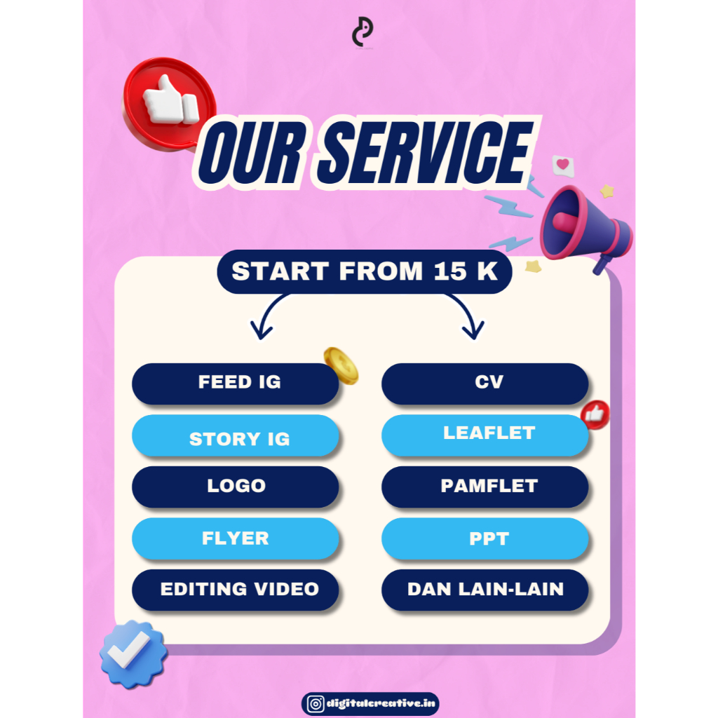 JASA DESAIN GRAFIS | LOGO | CV | MENU | FEED INSTAGRAM | DLL